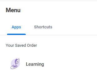 Menu and Select Learning App.png